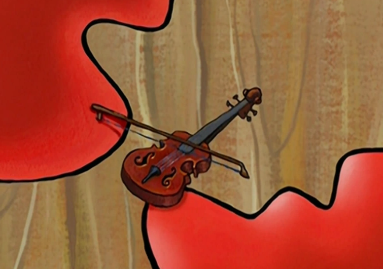 krabs violin small Blank Meme Template