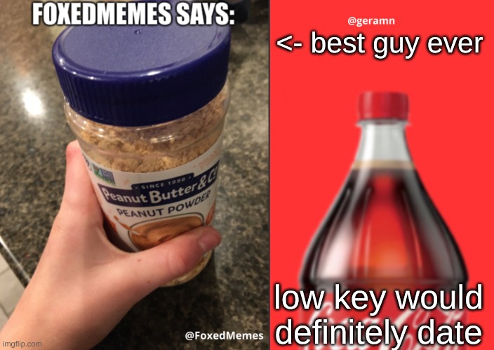 FoxedMemes and geramn template | <- best guy ever; low key would definitely date | image tagged in foxedmemes and geramn template | made w/ Imgflip meme maker