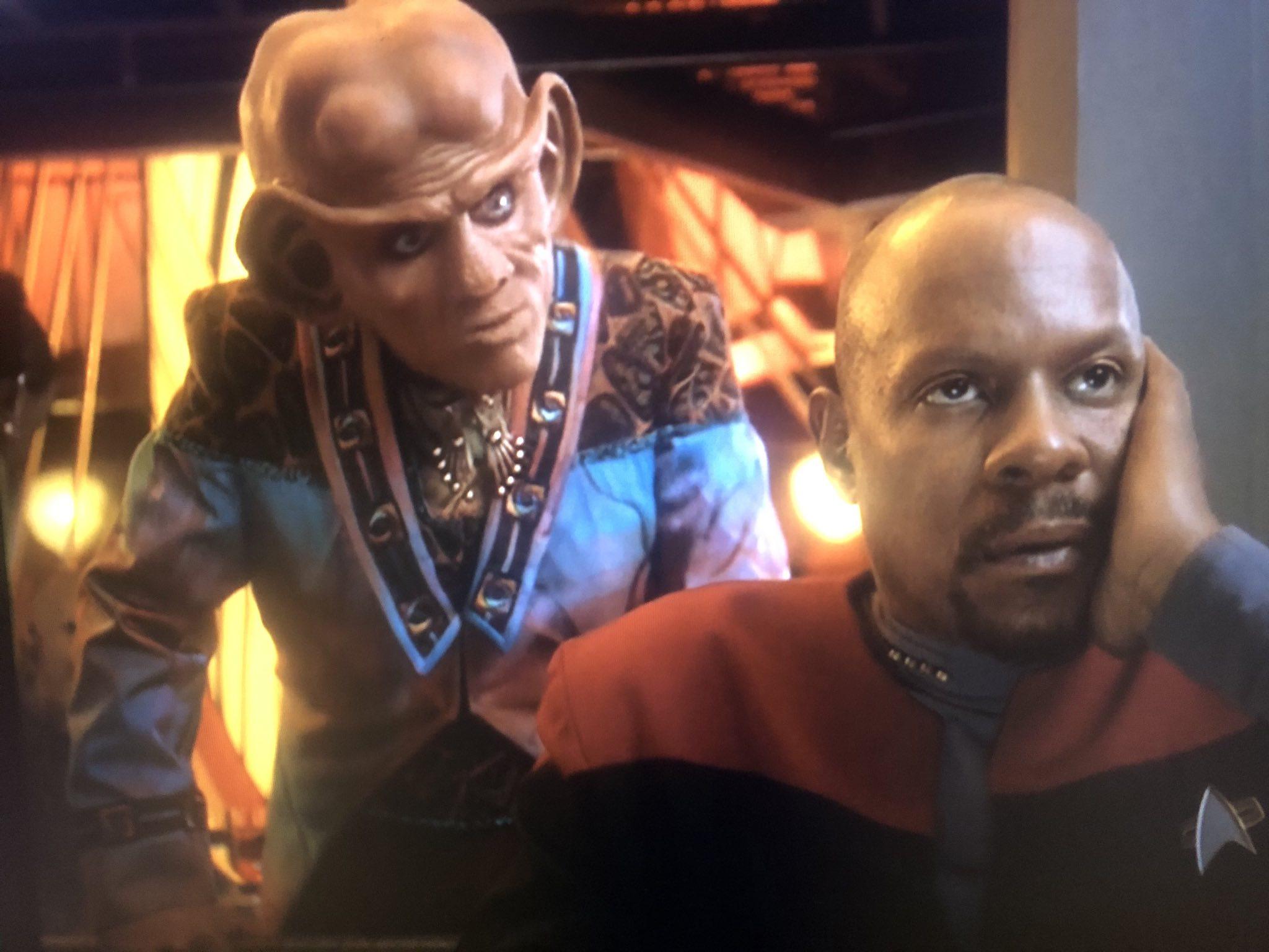 Quark Lecturing Sisko Blank Meme Template