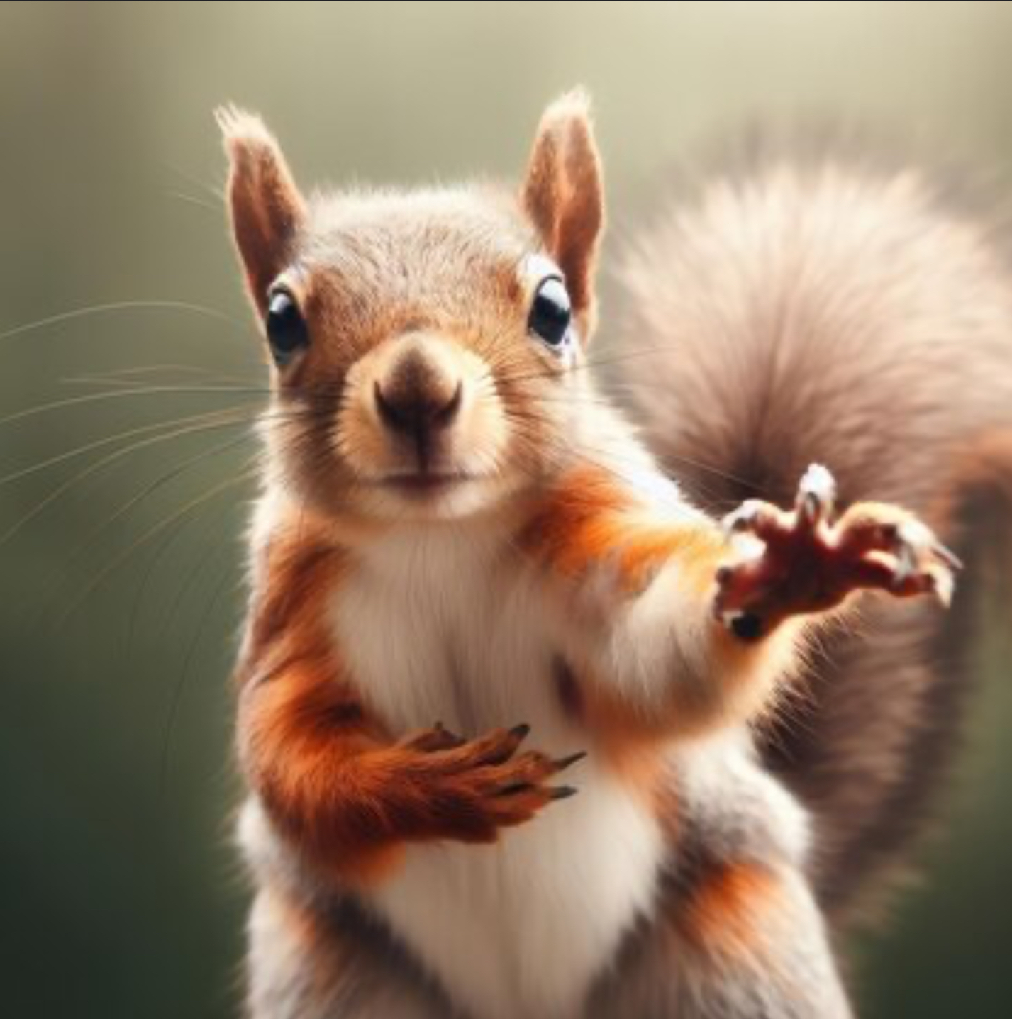 Squirrel taking an oath Blank Meme Template