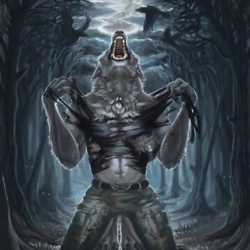 funny wolf man Blank Meme Template