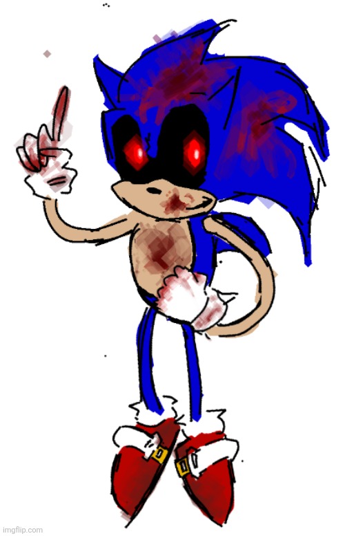 kinda old but funny sonic exe evil sonic roblox | made w/ Imgflip meme maker