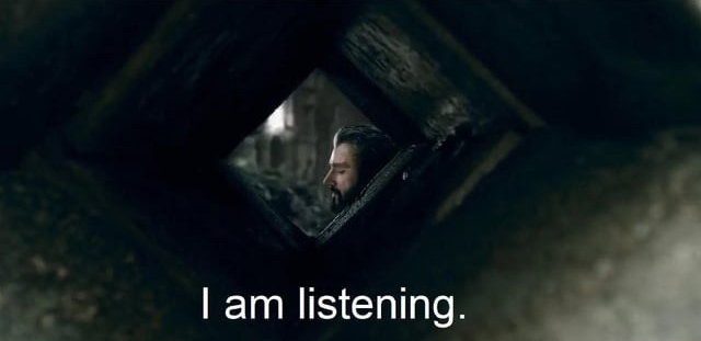 Thorin listening Blank Meme Template