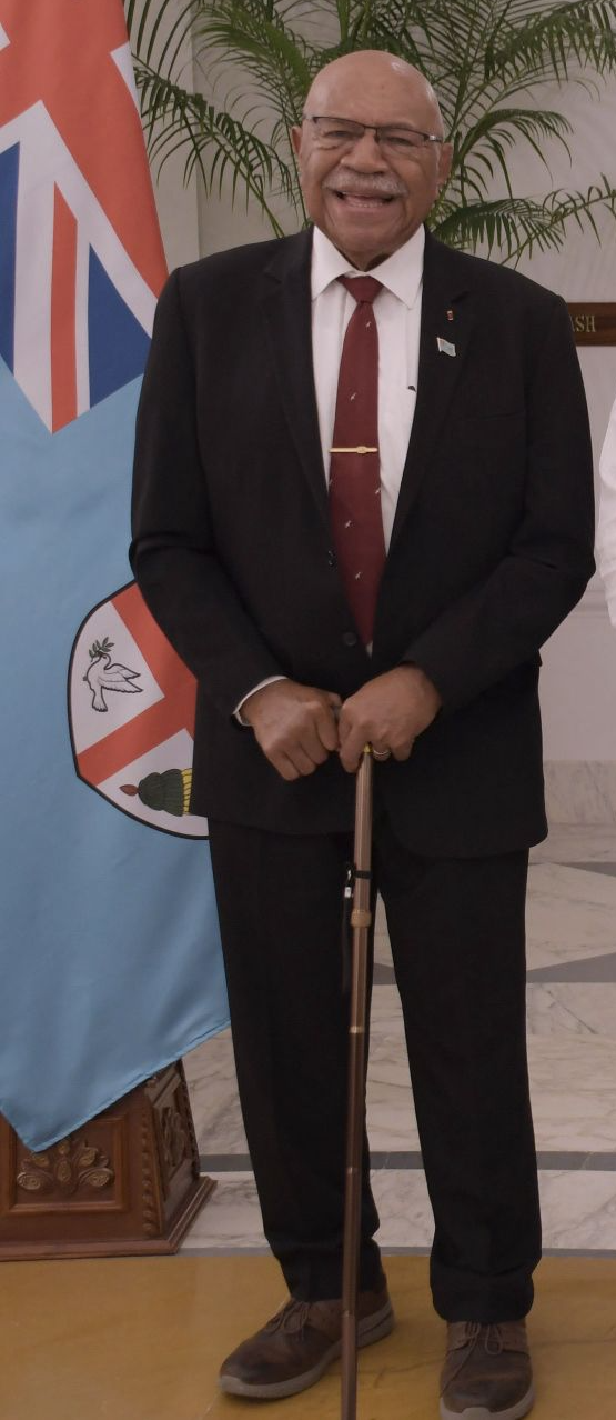 Smiling Fijian PM Sitiveni Rabuka Blank Meme Template