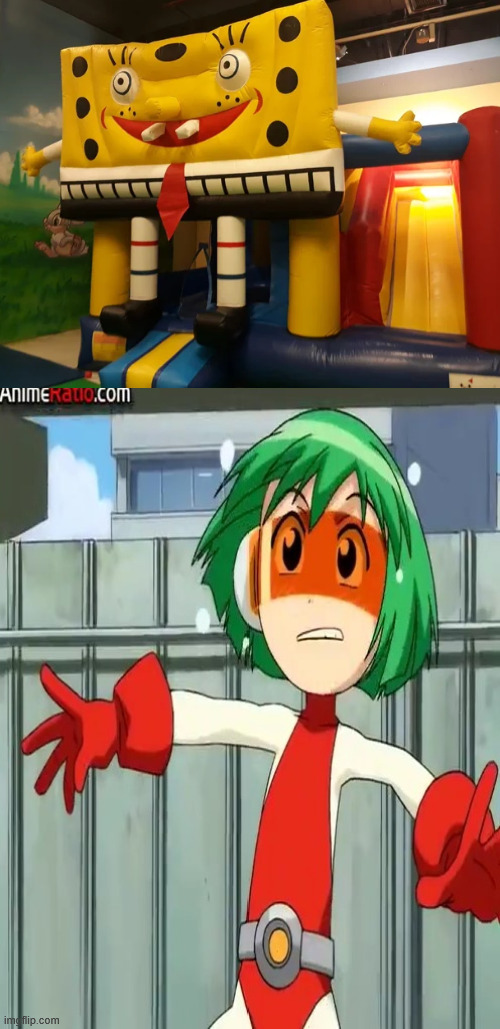What in the name of Reimu's Gensokyo is this? | image tagged in memes,spongebob,ride,crappy design,hold up wait a minute something aint right | made w/ Imgflip meme maker