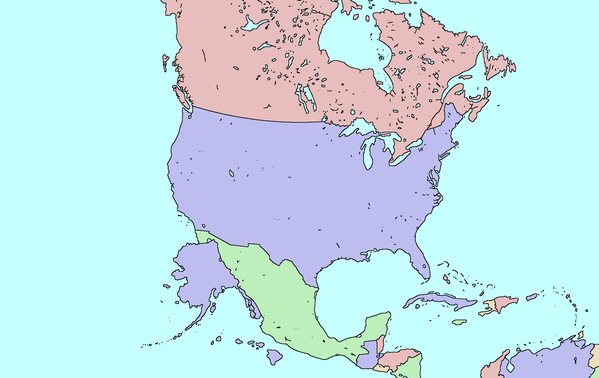 High Quality What if Alaska and Hawaii were actually southwest of the USA Blank Meme Template