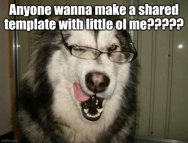 :3 | Anyone wanna make a shared template with little ol me????? | made w/ Imgflip meme maker