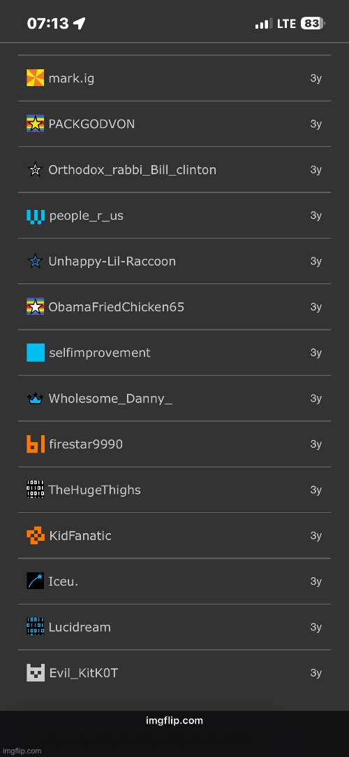 all my OLDEST follows | made w/ Imgflip meme maker