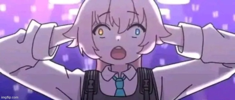 Hoshino surprised | image tagged in hoshino surprised | made w/ Imgflip meme maker