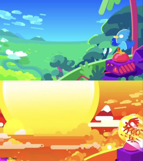 Kurzgesagt Explosion | image tagged in kurzgesagt explosion | made w/ Imgflip meme maker