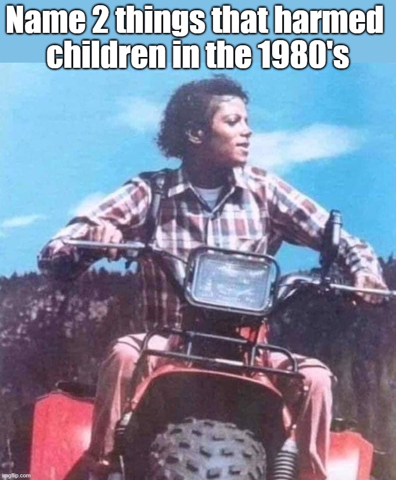 Name 2 things that harmed 
children in the 1980's | image tagged in dark | made w/ Imgflip meme maker