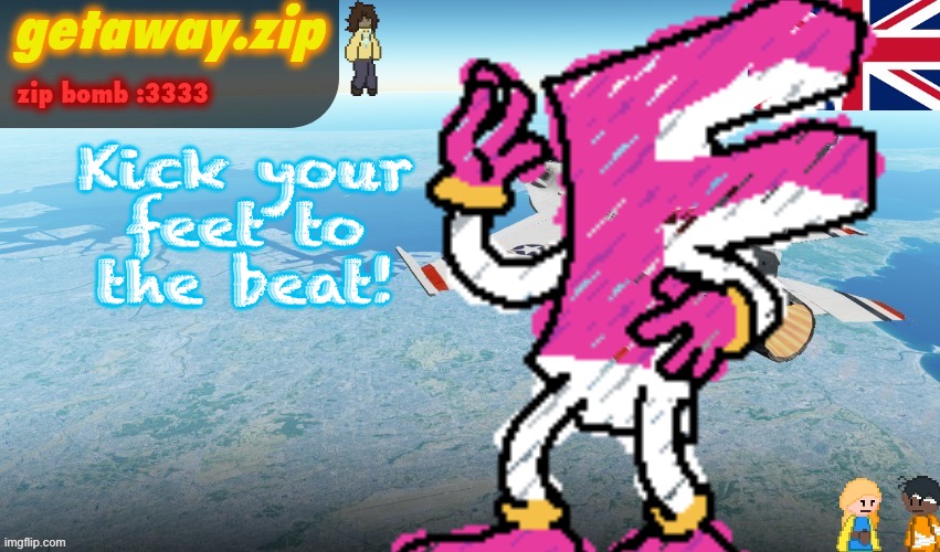 Getawax's F-16 template | Kick your feet to the beat! | image tagged in getawax's f-16 template | made w/ Imgflip meme maker