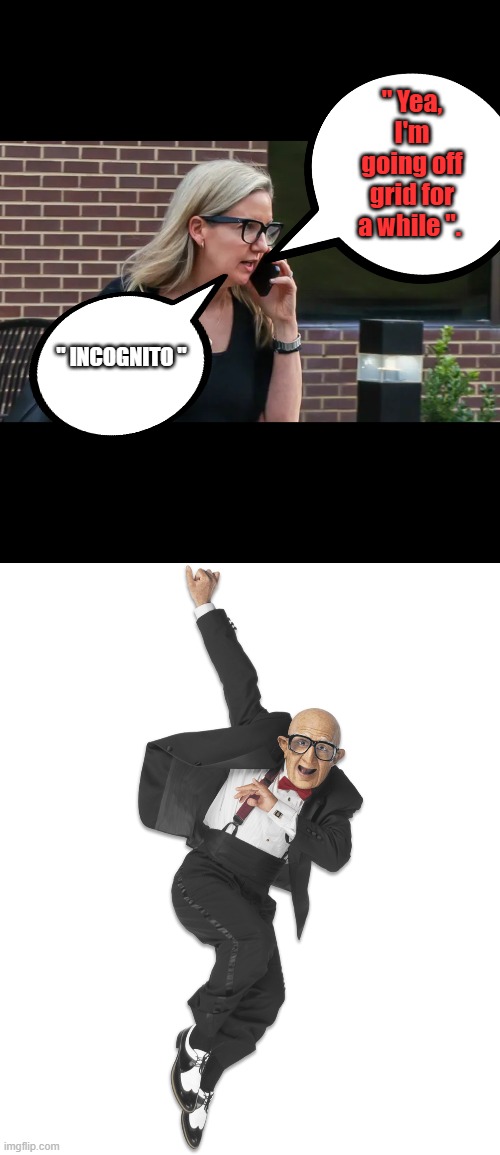 " Yea, I'm going off grid for a while ". " INCOGNITO " | made w/ Imgflip meme maker