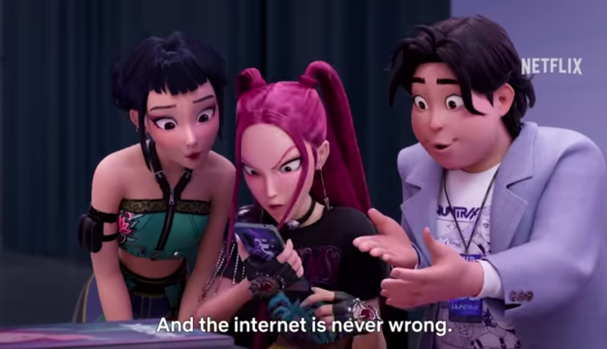 internet never wrong kpop demon hunter Blank Meme Template