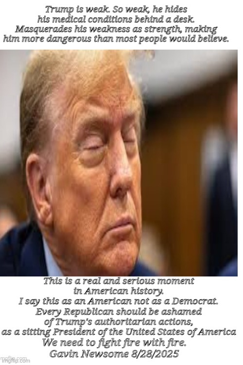 Charlatan | image tagged in trump,fight fire with fire,weakness,maga | made w/ Imgflip meme maker