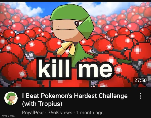 Absolute cinema cause tropius sucks ass | made w/ Imgflip meme maker