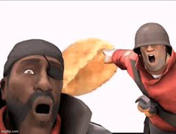 bread | image tagged in tf2 soldier,tf2 demoman,bread | made w/ Imgflip meme maker