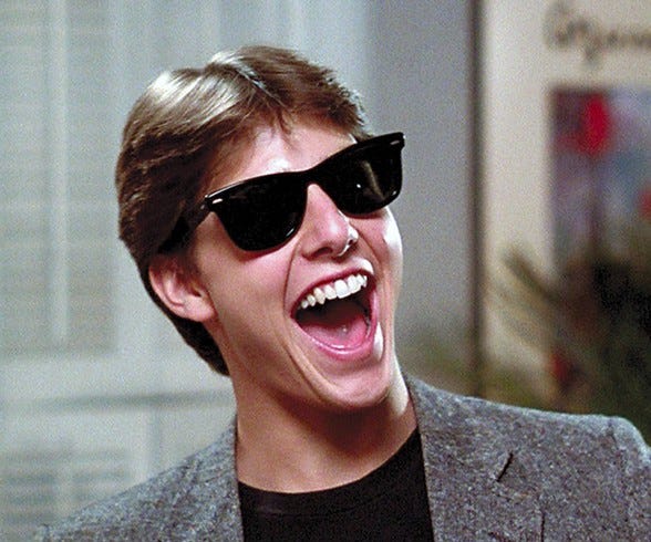 Tom Cruise Risky Business Blank Meme Template