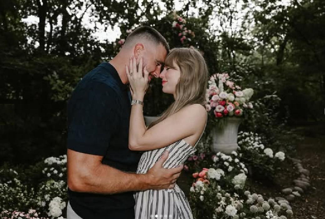 Travis Kelce Taylor Swift engaged Blank Meme Template
