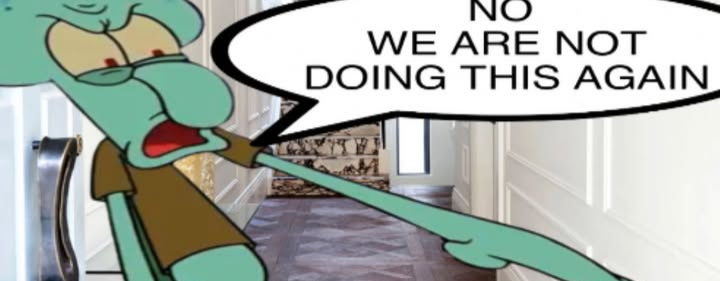 No, we are not doing this again Blank Meme Template