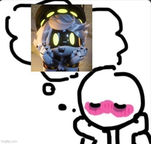 Blushing thinking about... | image tagged in blushing thinking about | made w/ Imgflip meme maker
