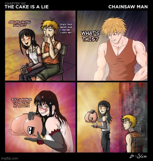image tagged in memes,shitpost,anime,manga,chainsaw bear | made w/ Imgflip meme maker