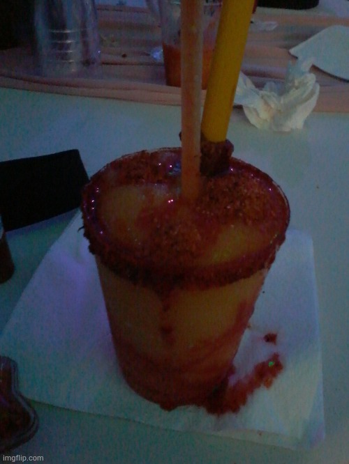 Stuck at a quince, at least they have mango slushie | made w/ Imgflip meme maker