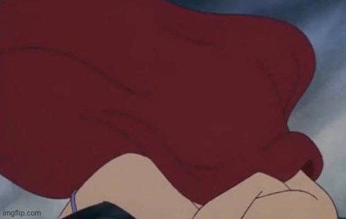ariel crying Blank Meme Template