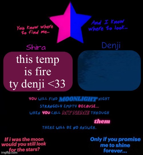 Shira and denji TV girl shared announcement template | this temp is fire ty denji <33 | image tagged in shira and denji tv girl shared announcement template | made w/ Imgflip meme maker