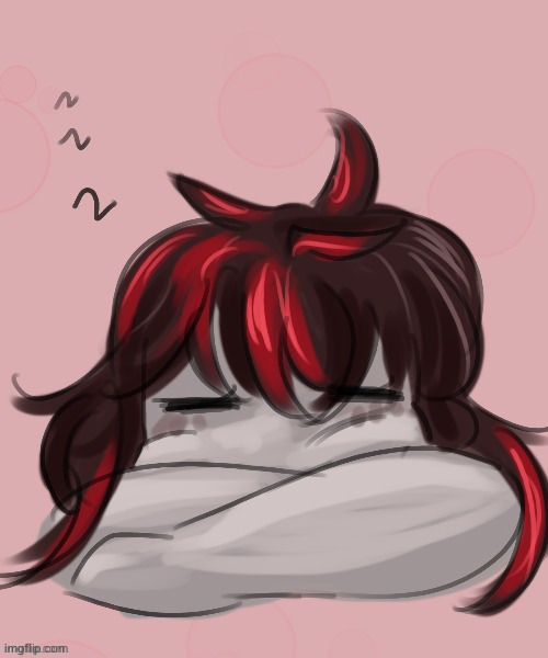 oughhh i love this picture so much she's so adorable | image tagged in sleepy claire | made w/ Imgflip meme maker