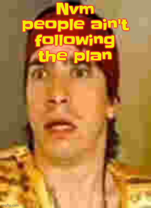 when the | Nvm people ain't following the plan | image tagged in when the | made w/ Imgflip meme maker