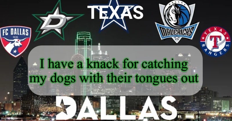 Pictures in comments | I have a knack for catching my dogs with their tongues out | image tagged in i have something to say | made w/ Imgflip meme maker