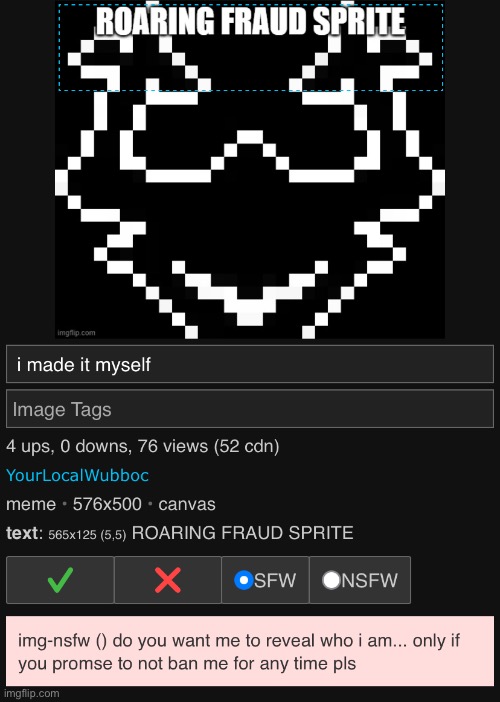 image tagged in the flagger speaks again,sans le topic | made w/ Imgflip meme maker