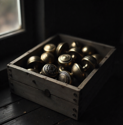 box of doorknobs Blank Meme Template