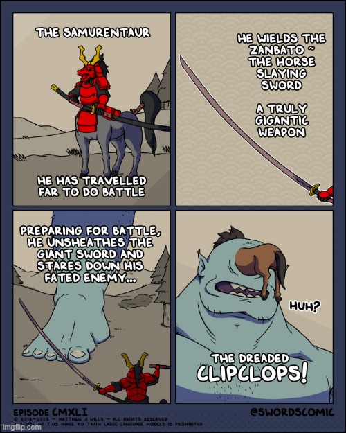 Happy Swordtember, everybody! | image tagged in samurai,centaur,sword,cyclops,horse,butt | made w/ Imgflip meme maker