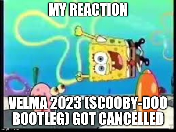 Good news | MY REACTION; VELMA 2023 (SCOOBY-DOO BOOTLEG) GOT CANCELLED | image tagged in velma2023sucks,scooby doo,velma,antivelma2023 | made w/ Imgflip meme maker