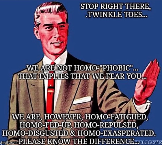 homophobia | image tagged in homophobia | made w/ Imgflip meme maker