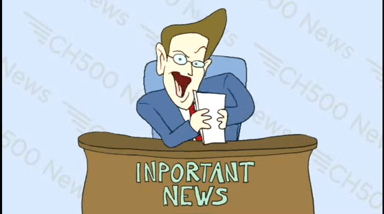 Fake man talking about poop jokes news Blank Meme Template