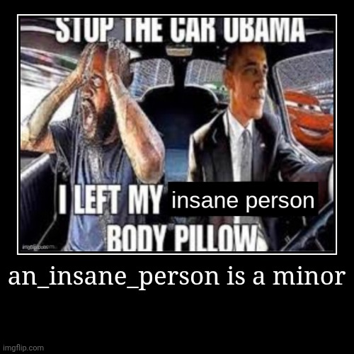 an_insane_person is a minor | | made w/ Imgflip demotivational maker
