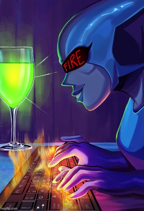 Fire typing Blank Meme Template
