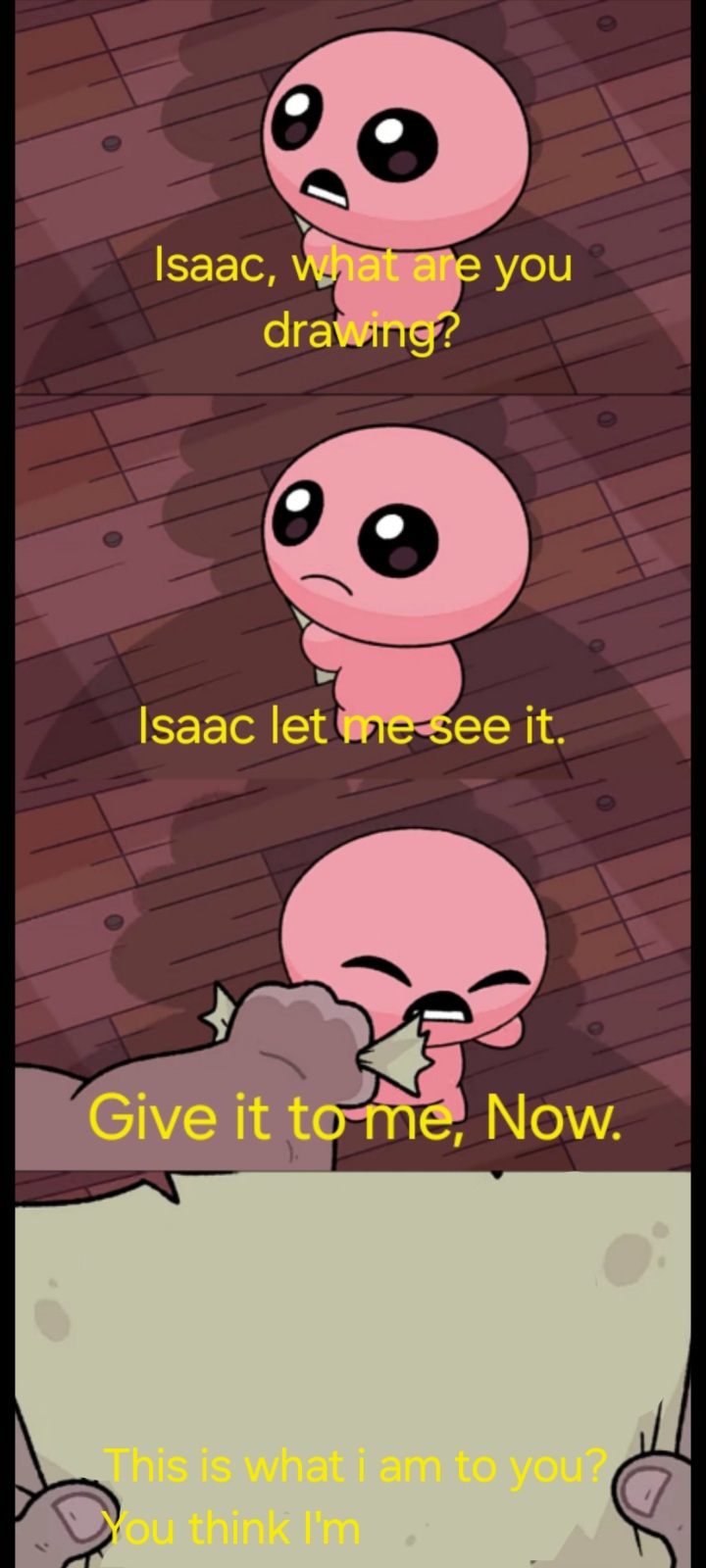 Isaac's Drawing Blank Meme Template
