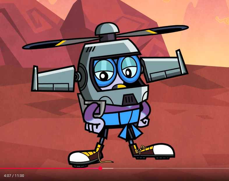 Wing Wearing a Helicopter Helmet Blank Meme Template