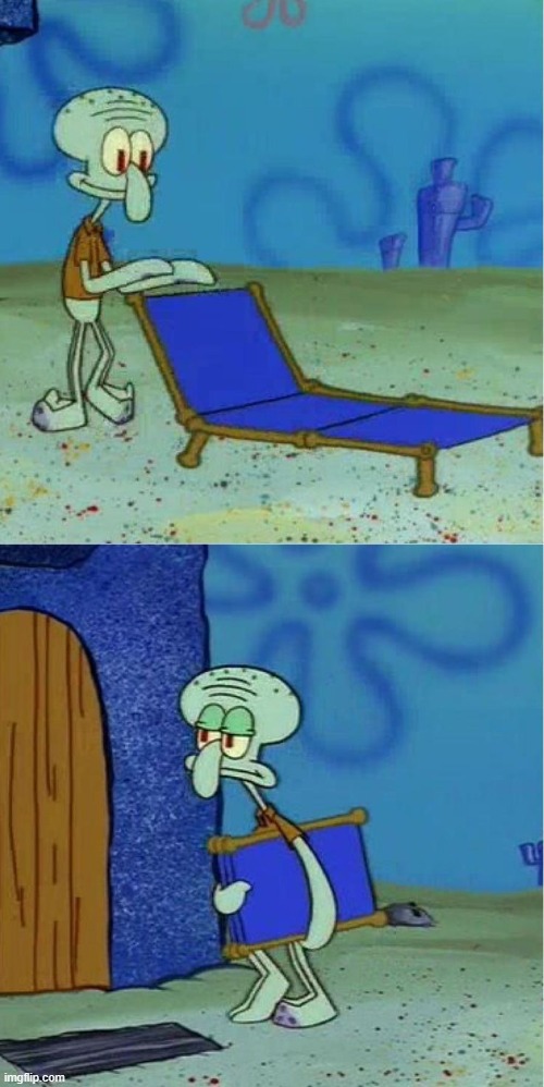 squidward chair full | image tagged in squidward chair full | made w/ Imgflip meme maker
