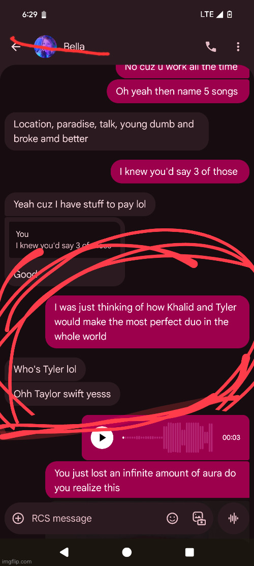 the aura debt is CRAZY | image tagged in aura,funny,aura debt,tyler the creator,taylor swift,music | made w/ Imgflip meme maker