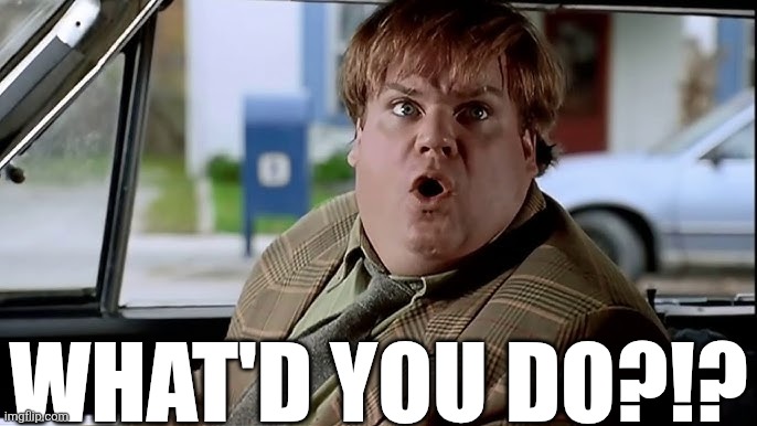 What'd You Do?!? | WHAT'D YOU DO?!? | image tagged in chrisjoines1 | made w/ Imgflip meme maker