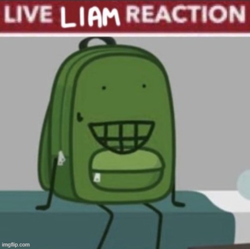 waiting for my group to finish storyboarding and animating our short film submission | image tagged in live liam reaction | made w/ Imgflip meme maker