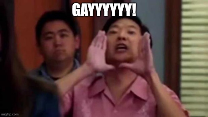 GAYYYYYY! | image tagged in ha gayyyyy | made w/ Imgflip meme maker