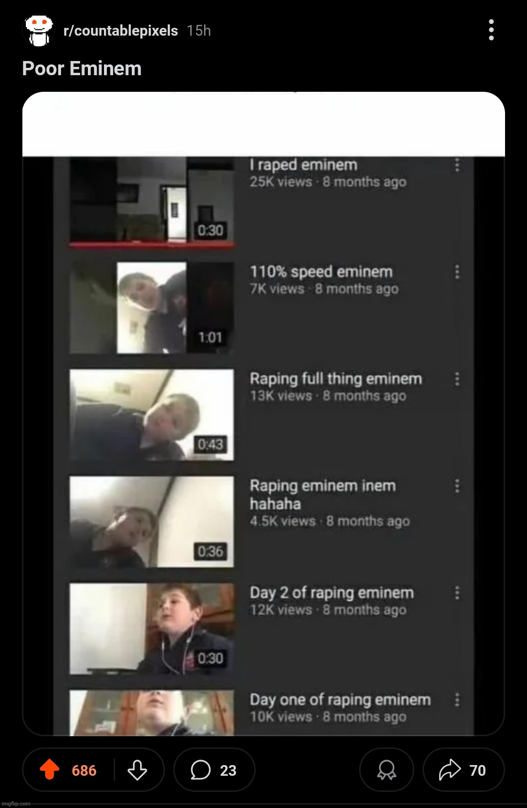 image tagged in memes,funny,dark,raping,eminem,yt | made w/ Imgflip meme maker