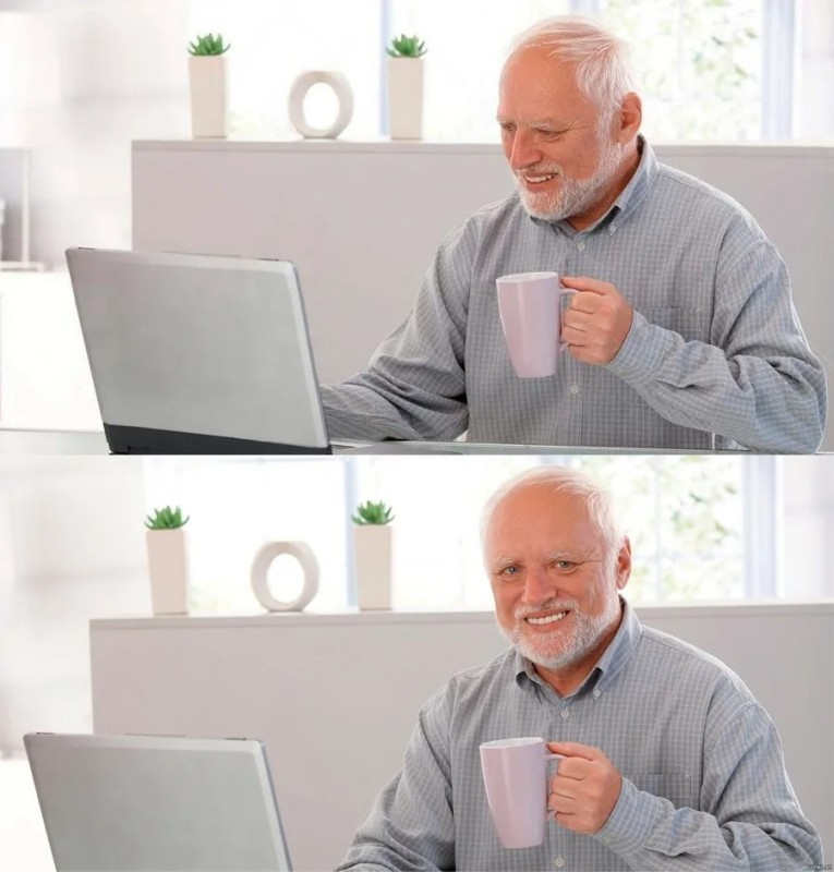 Harold Blank Meme Template