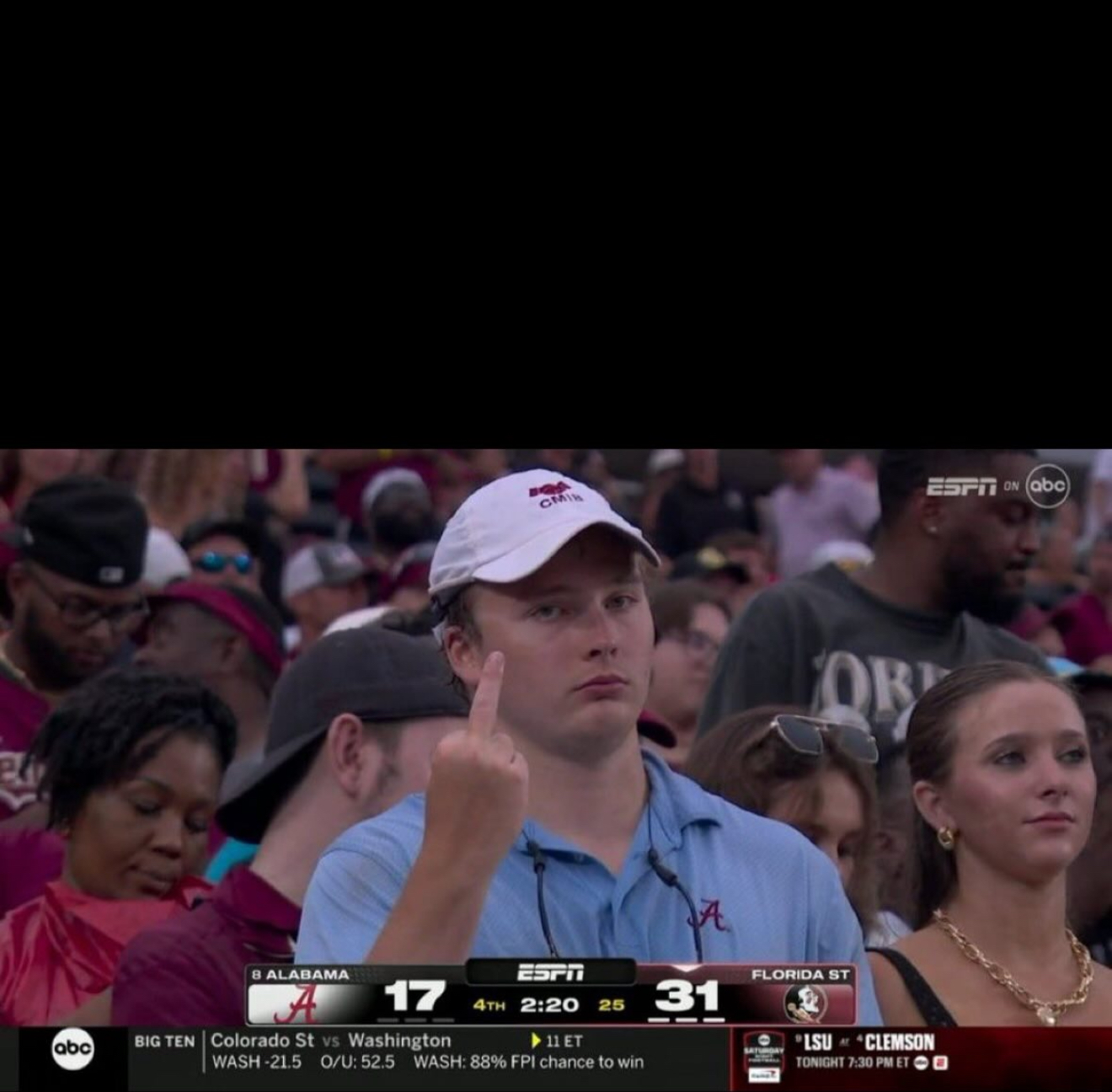 Alabama Sad Man Blank Meme Template